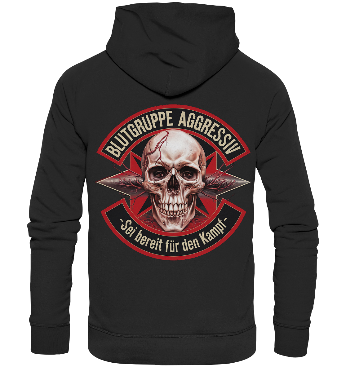 Blutgruppe Aggressiv - Basic Hoodie