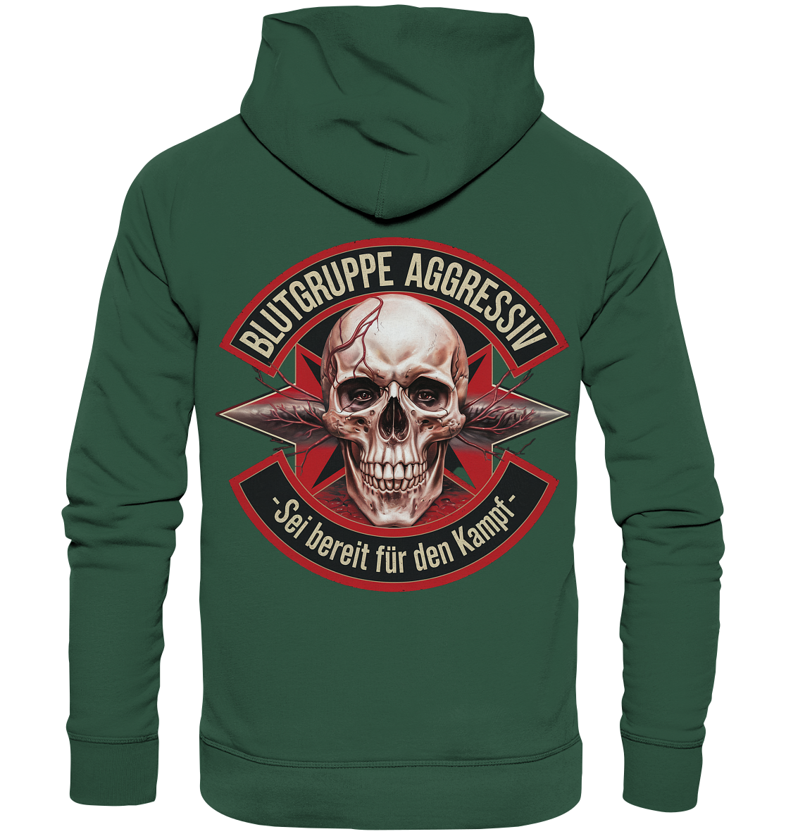 Blutgruppe Aggressiv - Basic Hoodie