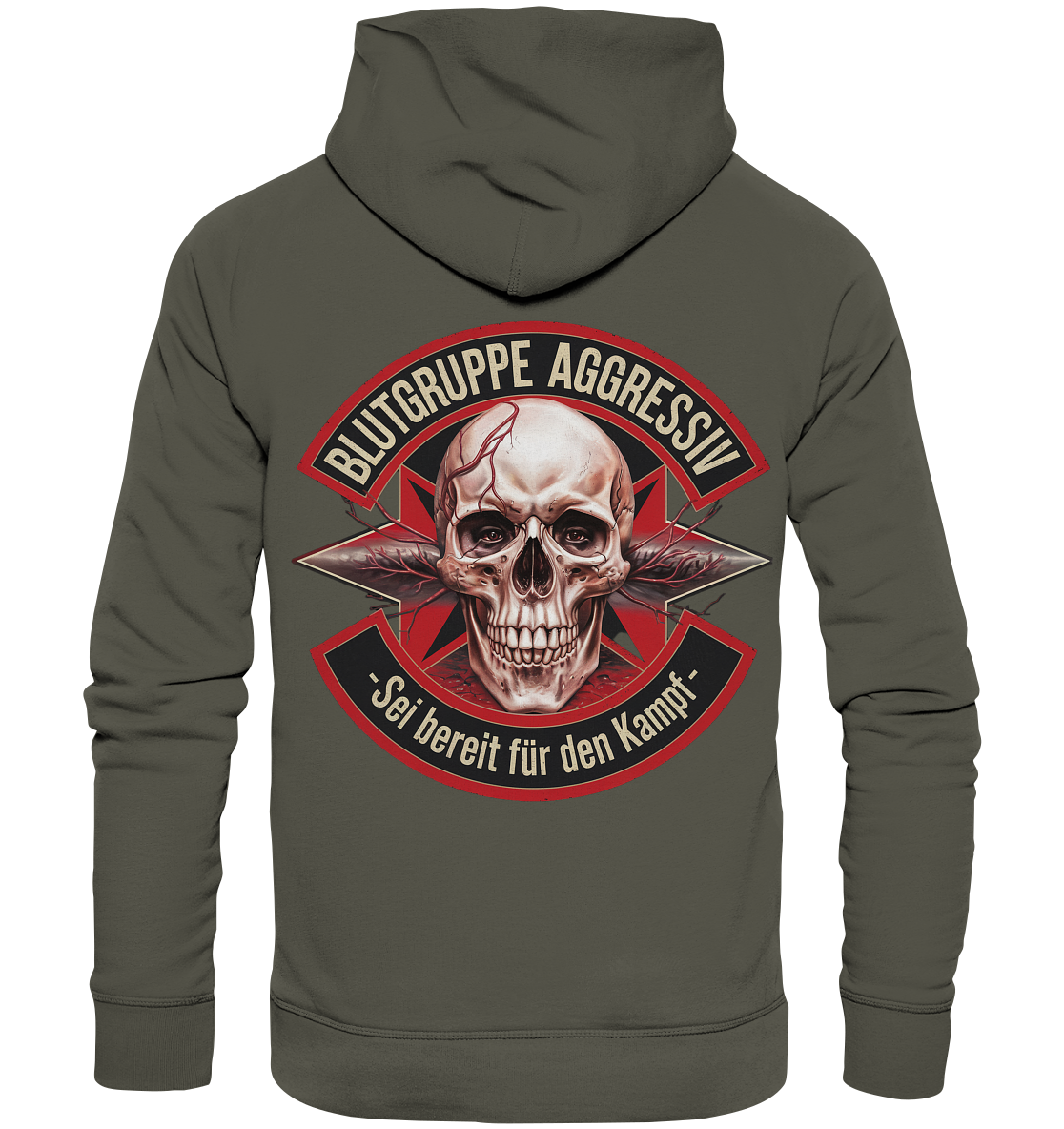 Blutgruppe Aggressiv - Basic Hoodie