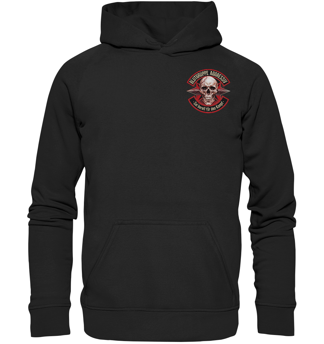 Blutgruppe Aggressiv Ready - Premium Hoodie