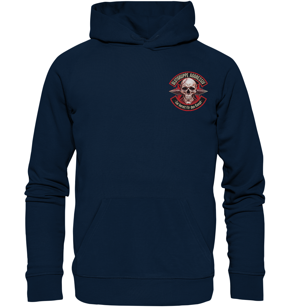 Blutgruppe Aggressiv - Basic Hoodie