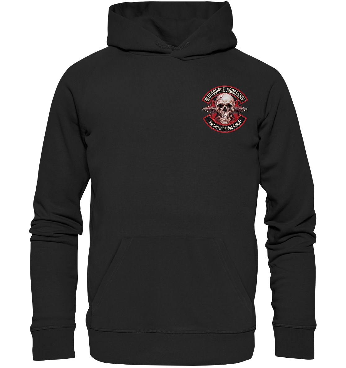 Blutgruppe Aggressiv - Basic Hoodie