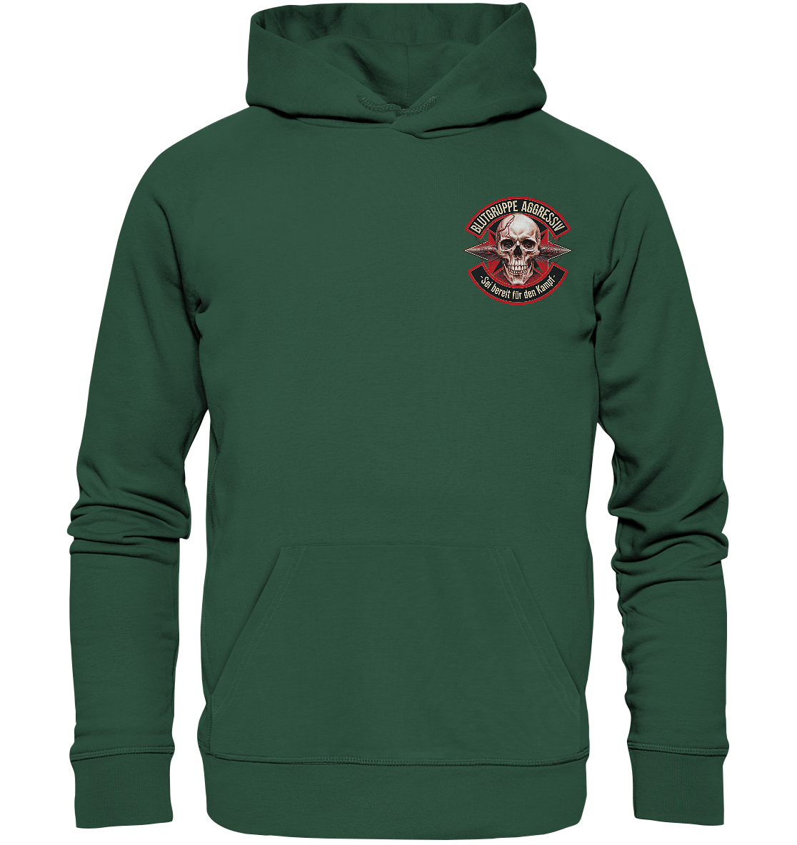Blutgruppe Aggressiv - Basic Hoodie