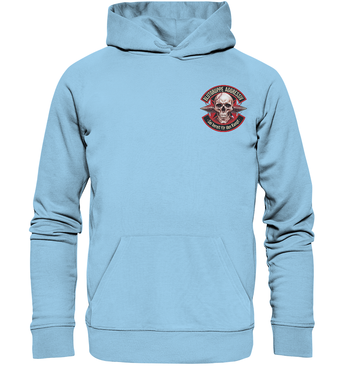 Blutgruppe Aggressiv - Basic Hoodie