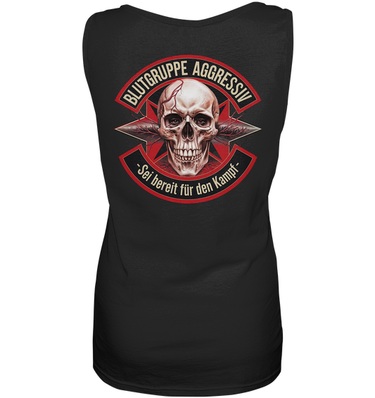 Blutgruppe Aggressiv - Ladies Tank-Top