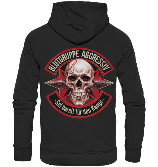 Blutgruppe Aggressiv - Basic Hoodie