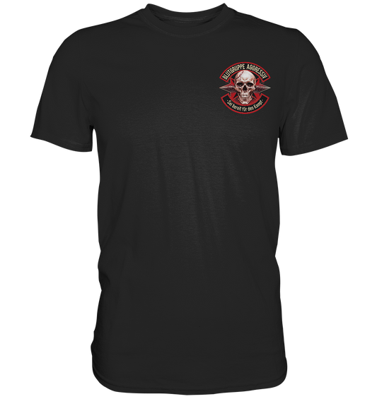 Blutgruppe Aggressiv - Premium Shirt